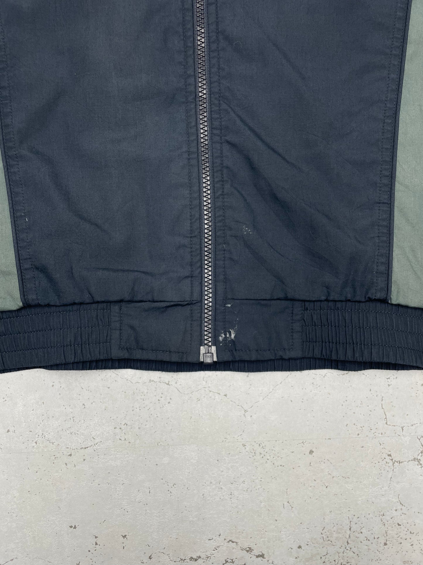 Adidas vintage Trackjacket Jacke Zipper grün blau XL