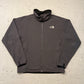 The North Face Softshell Fleece Jacke Zipper grau M