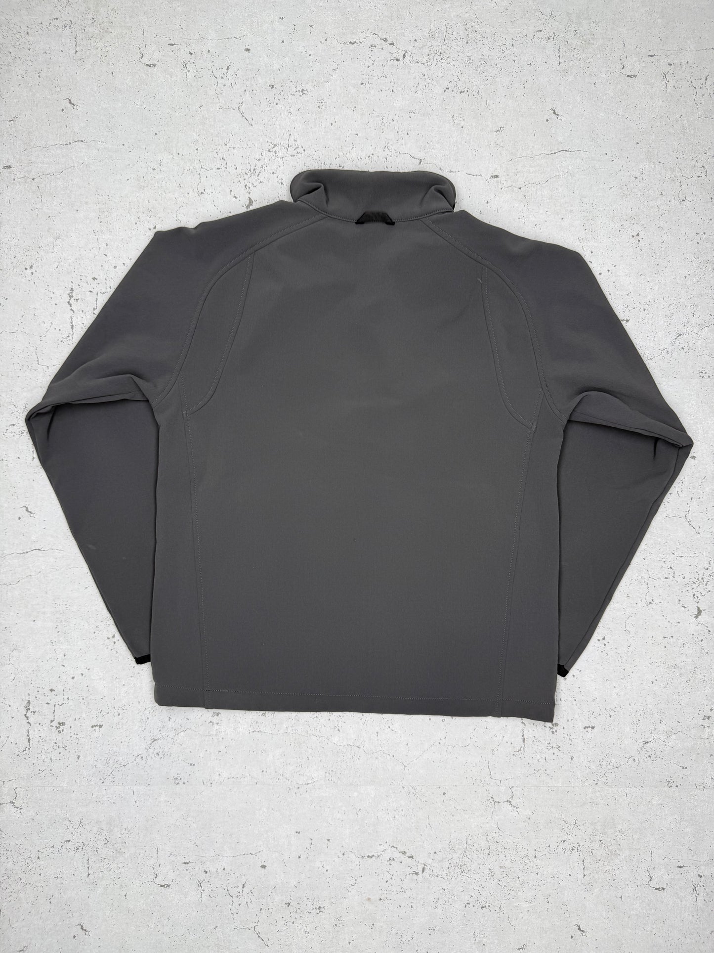 The North Face Softshell Fleece Jacke Zipper grau M