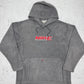 Nike VIntage Spellout Fleece Hoodie grau L
