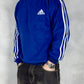 Adidas vintage Fleece Sweatshirt Sweater blau L
