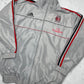 Adidas x AC Milan vintage Trackjacket gefütterte Jacke grau rot M