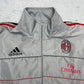 Adidas x AC Milan vintage Trackjacket gefütterte Jacke grau rot M