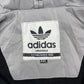 Adidas x AC Milan vintage Trackjacket gefütterte Jacke grau rot M