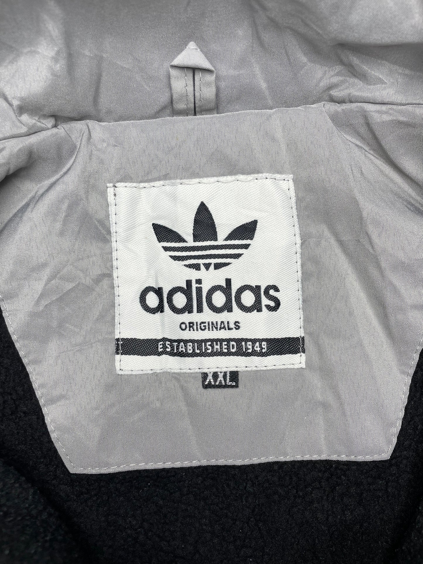 Adidas x AC Milan vintage Trackjacket gefütterte Jacke grau rot M