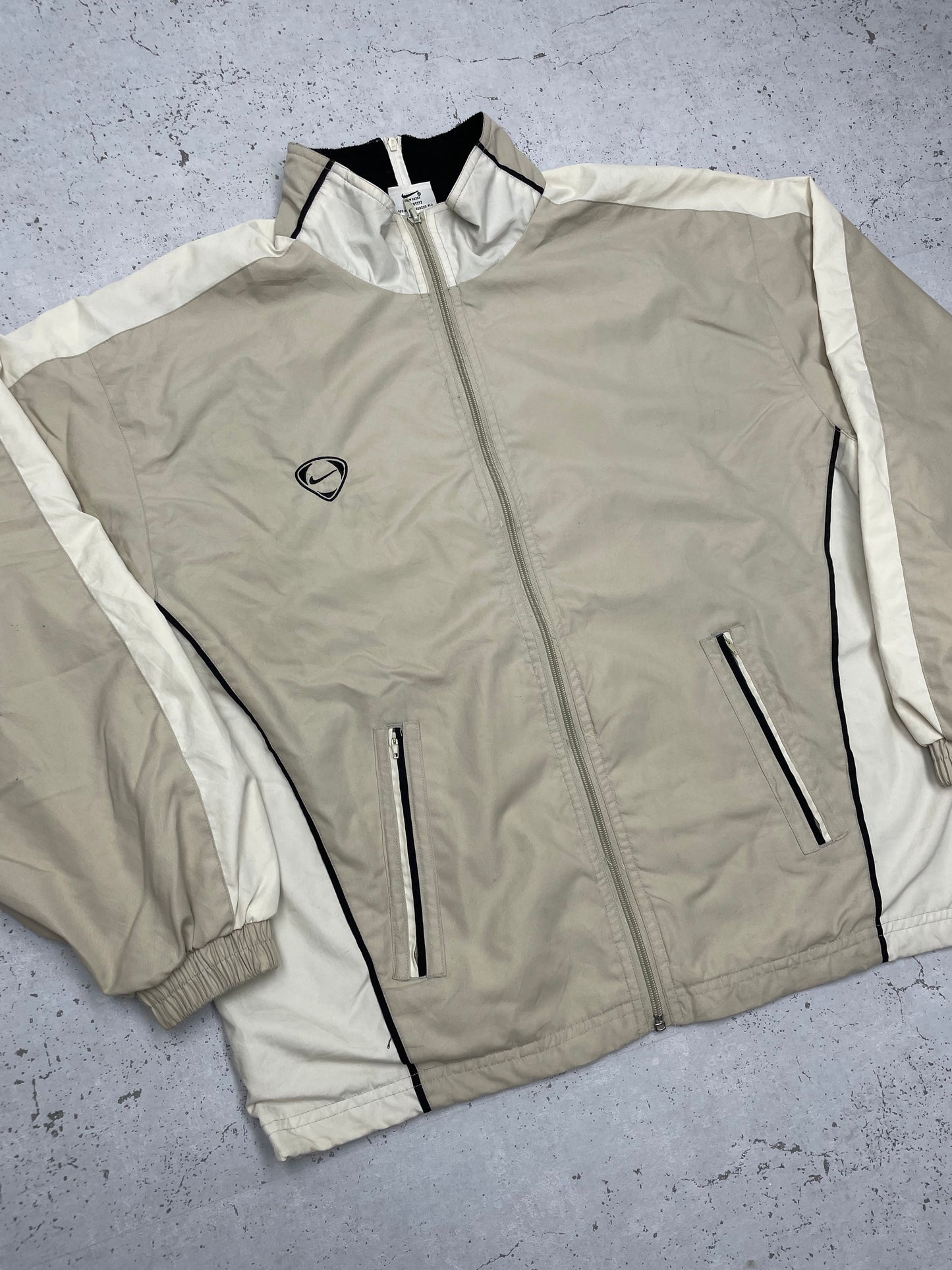 Nike vintage Football Trackjacket Jacke beige M