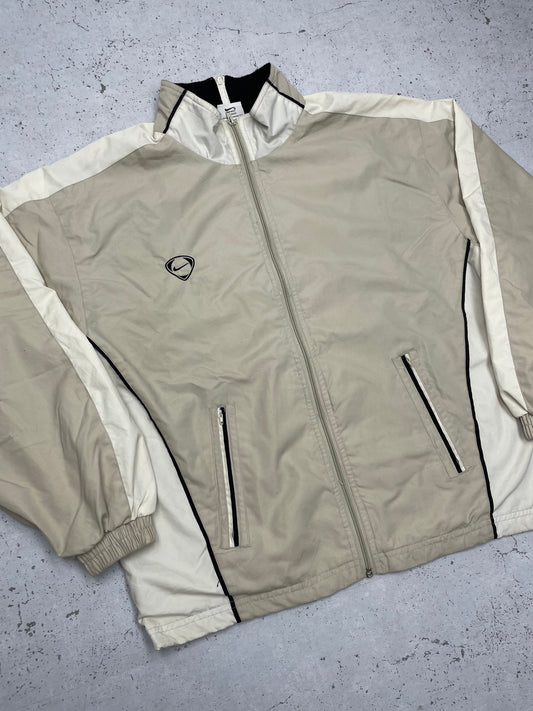 Nike vintage Football Trackjacket Jacke beige M