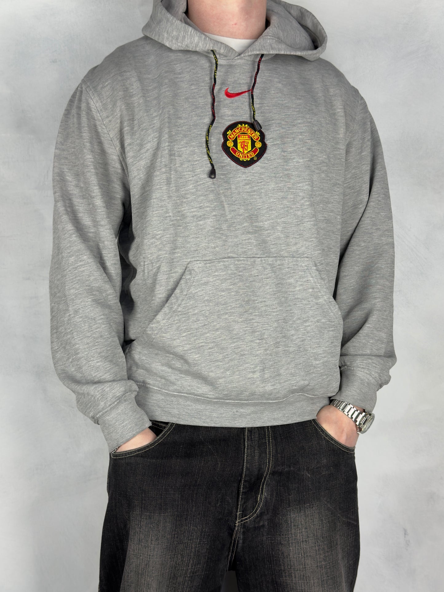 Nike x Manchester United Hoodie Pullover grau L