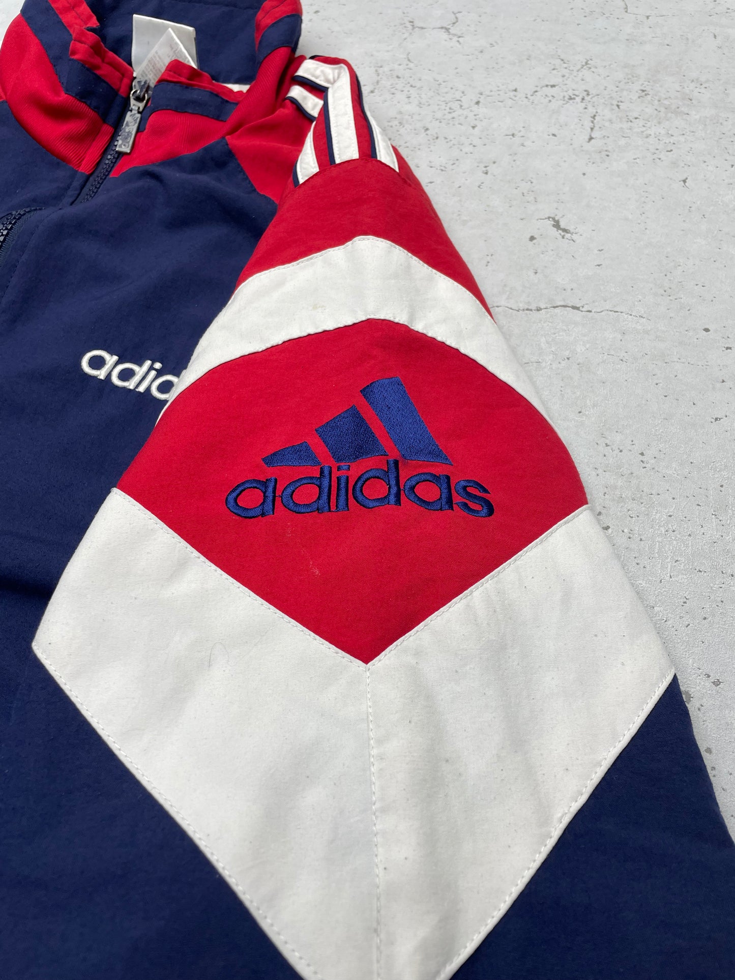 Adidas vintage Jacke Trackjacket Zipper blau S