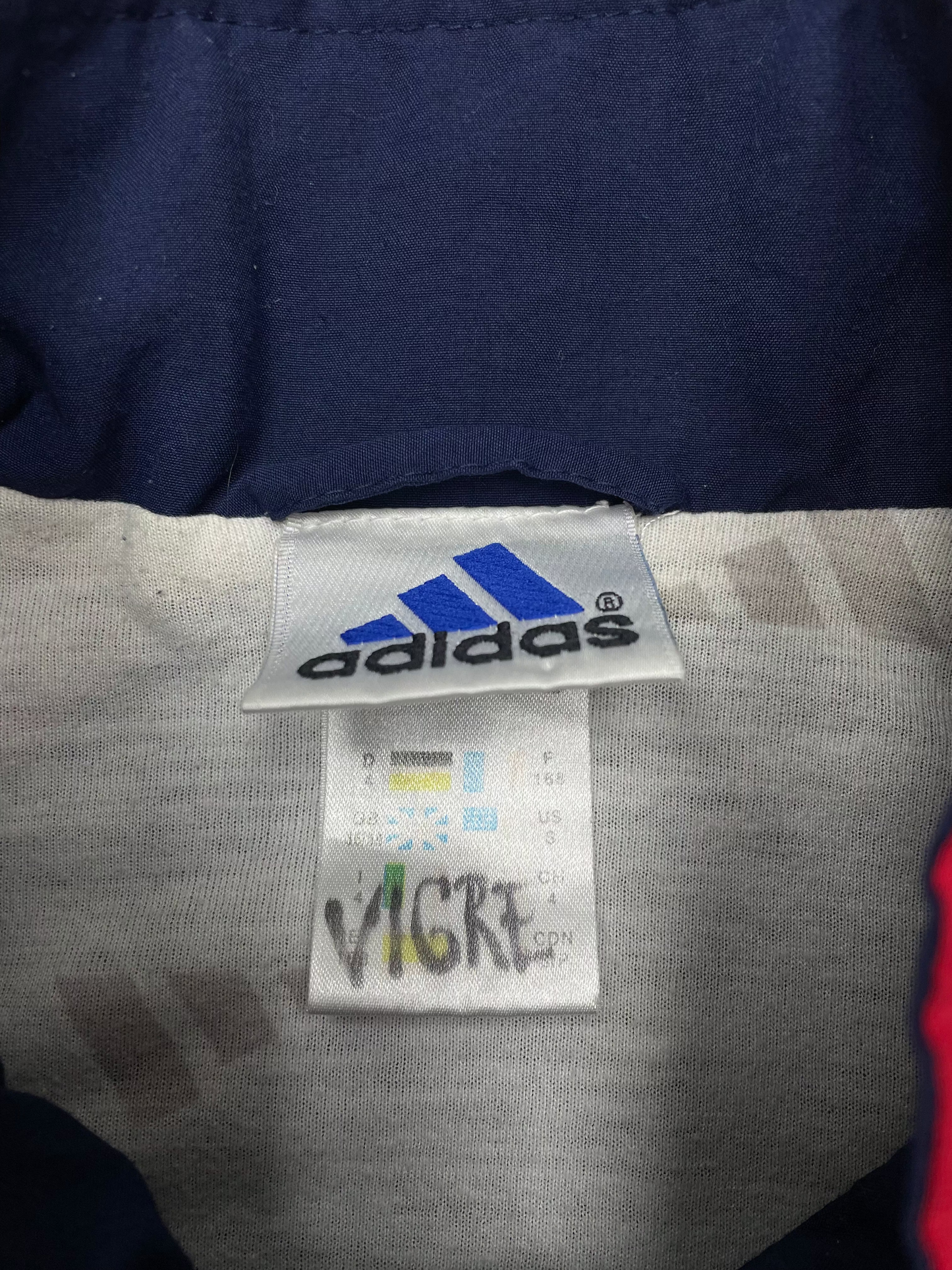 Adidas vintage Jacke Trackjacket Zipper blau S