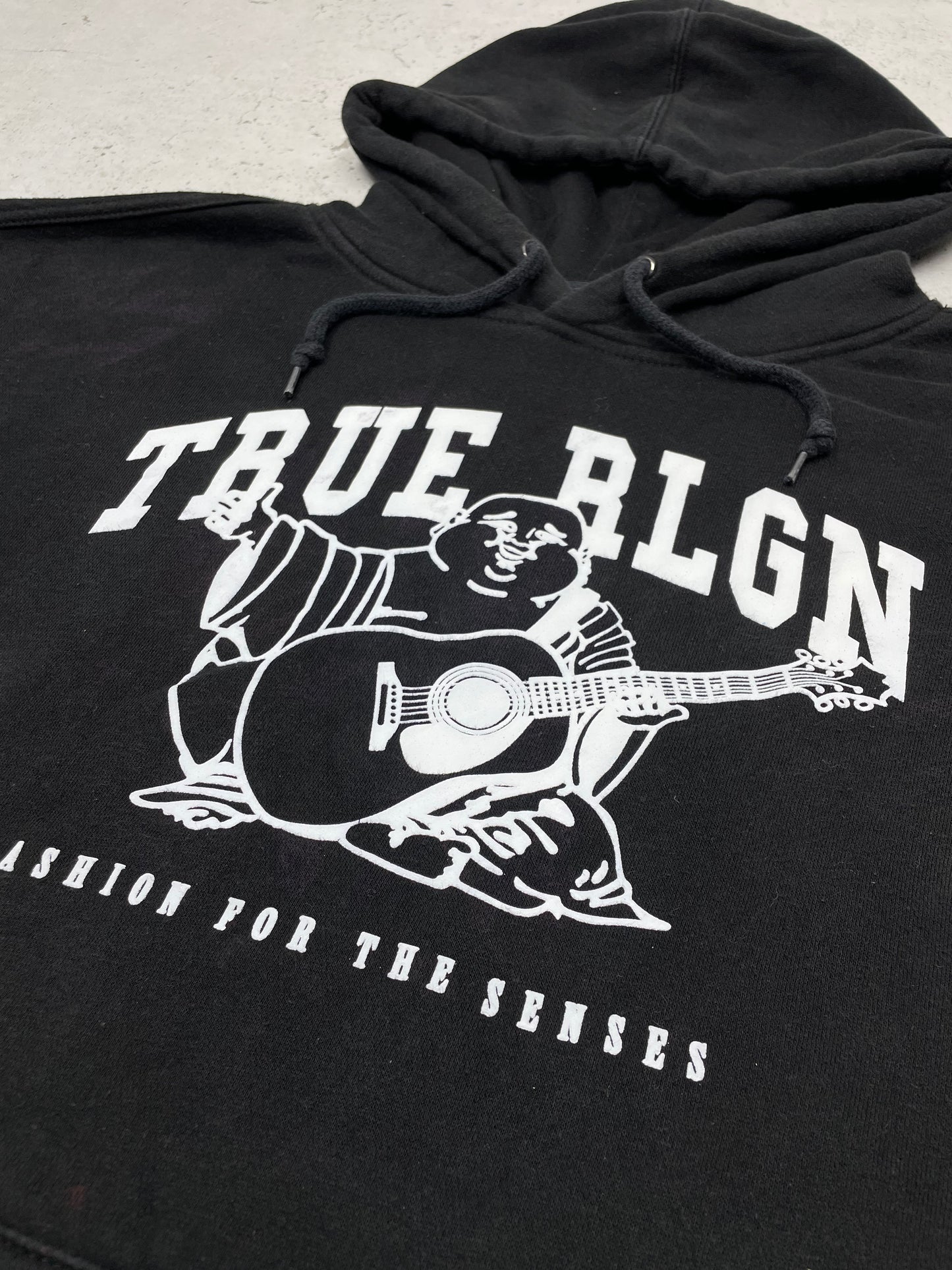 True Religion vintage Hoodie Pullover schwarz XL