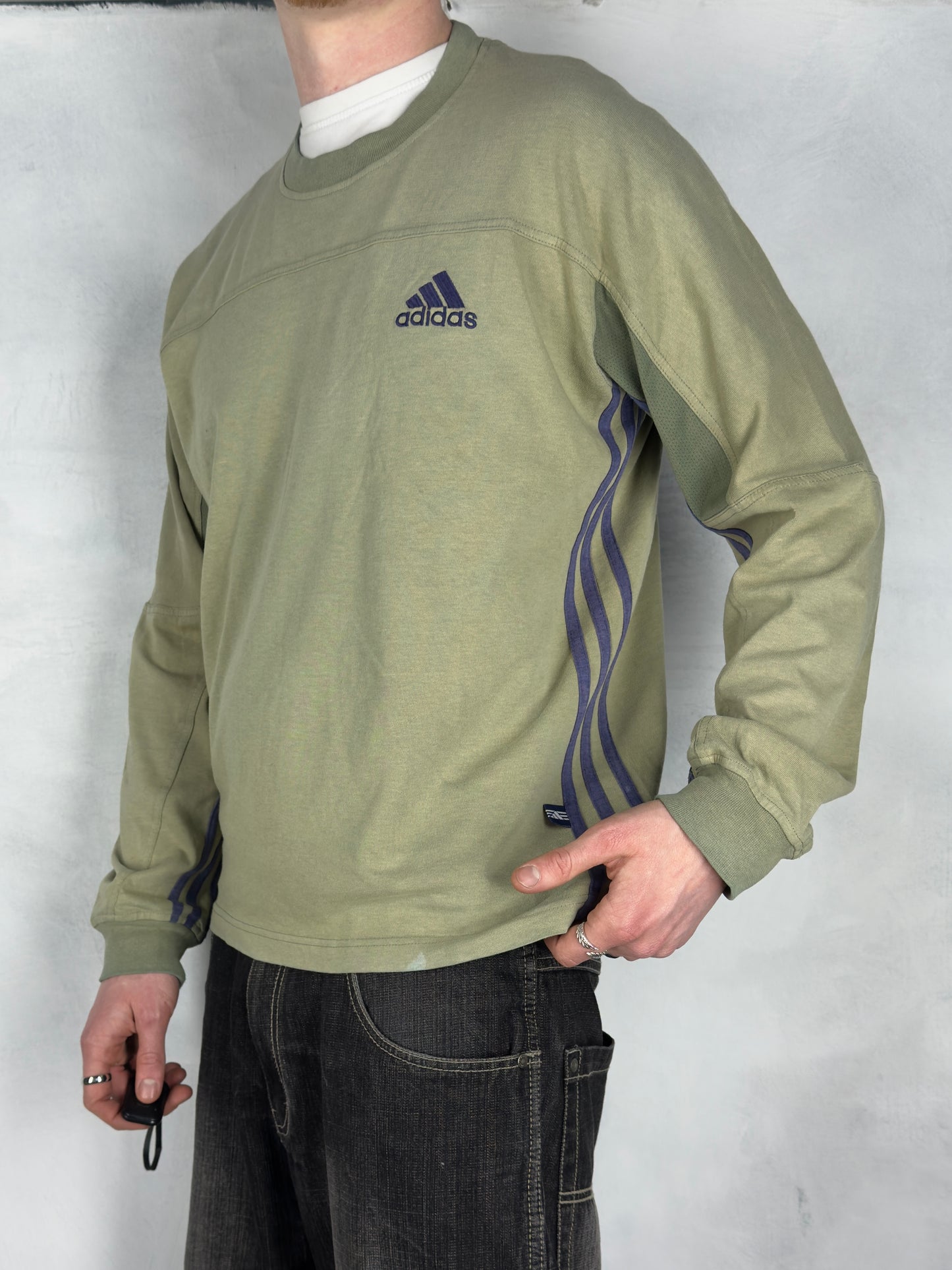 Adidas vintage Sweatshirt Crewneck grün L