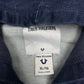True Religion vintage Zipper Kapuzenjacke blau S