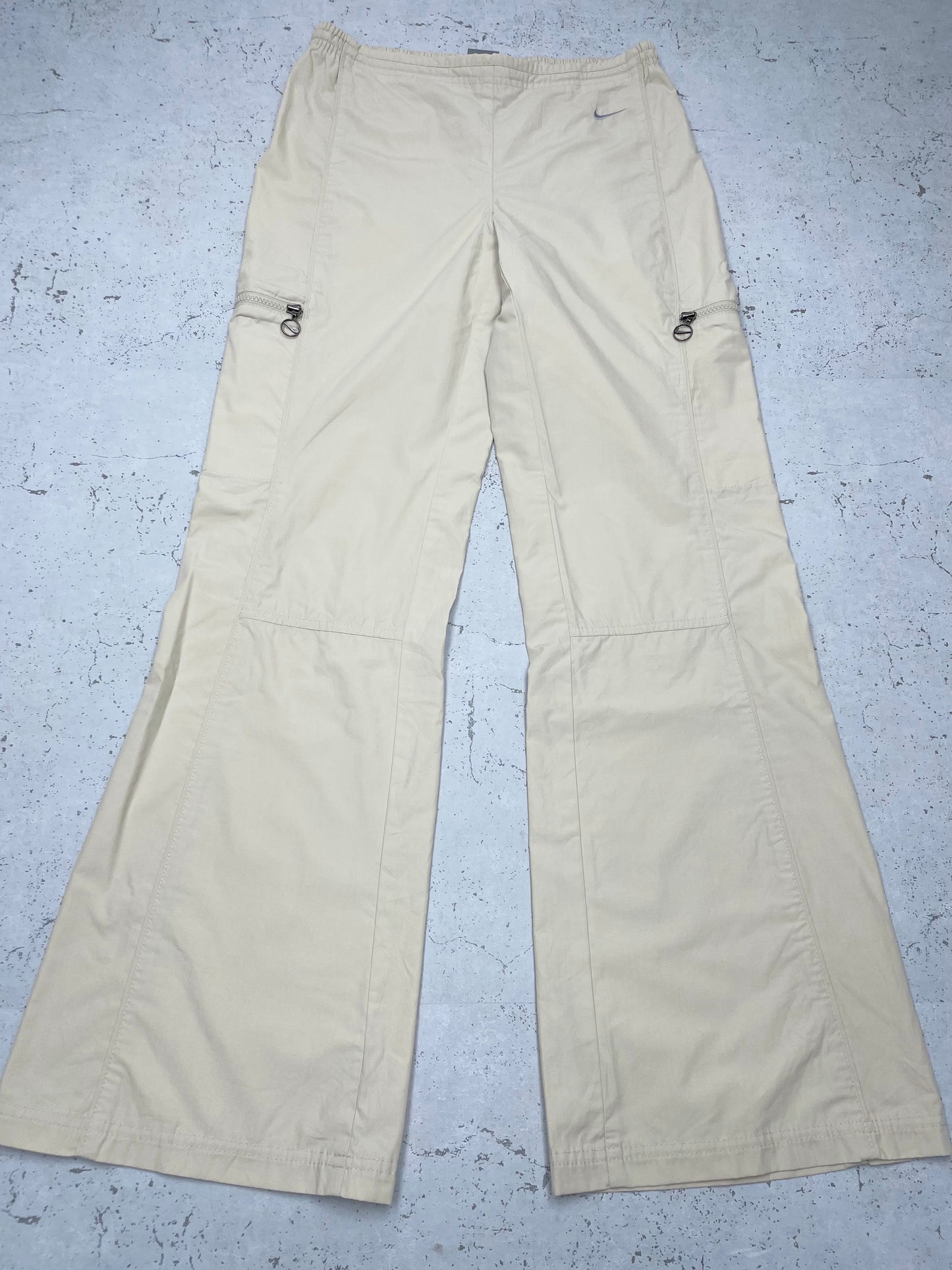 Nike vintage Y2K Trackpants Hose low waist Baggy beige M