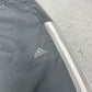Adidas vintage Trackpants Jogginghose Baggy Fit grau weiß XXXL