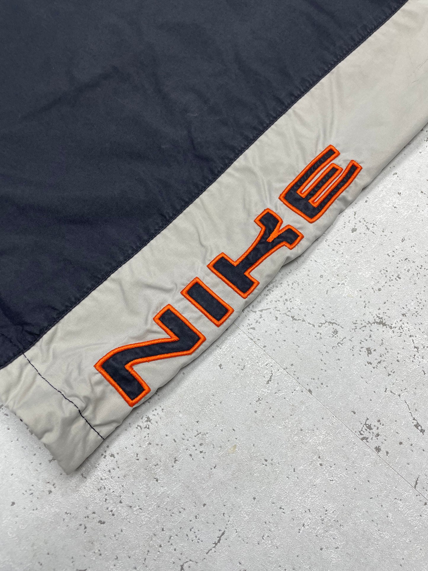 Nike rare Vintage Trackpants Jogginghose Baggy Fit stacked blau grau L