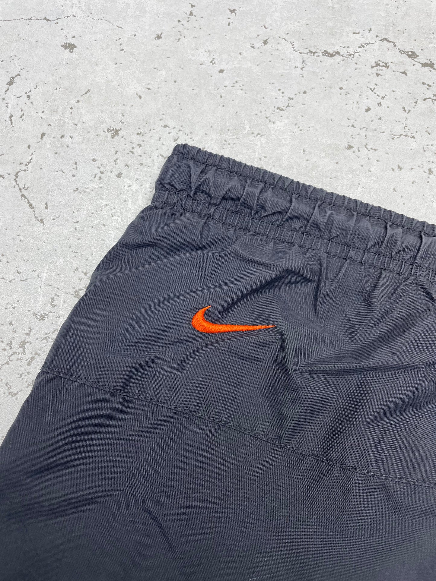 Nike rare Vintage Trackpants Jogginghose Baggy Fit stacked blau grau L