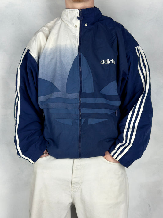 Adidas vintage Windbreaker Trackjacket Jacke blau XL