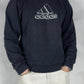 Adidas vintage big logo Sweatshirt Crewneck blau M