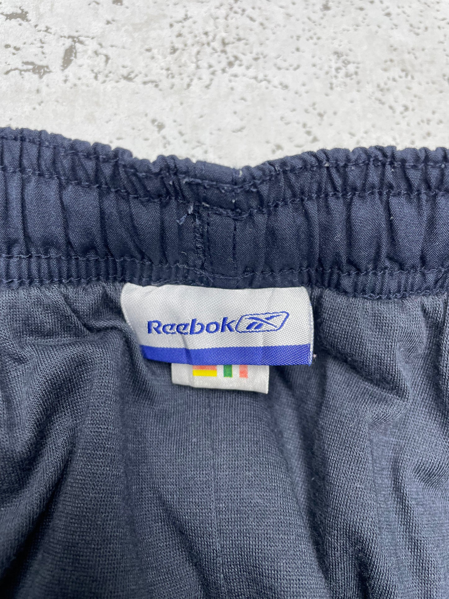 Reebok vintage Trackpants Jogginghose Baggy Fit stacked blau XL