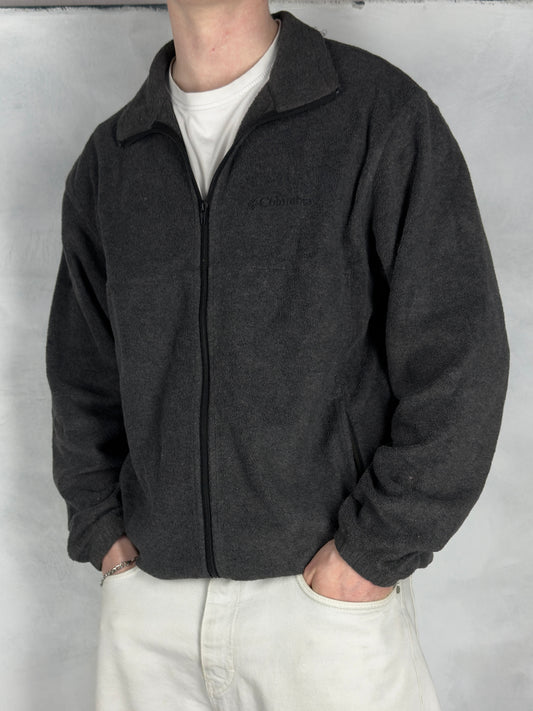 Columbia Fleece Jacke Zipper grau L