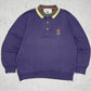 Kappa Vintage Sweatshirt mit Kragen lila L