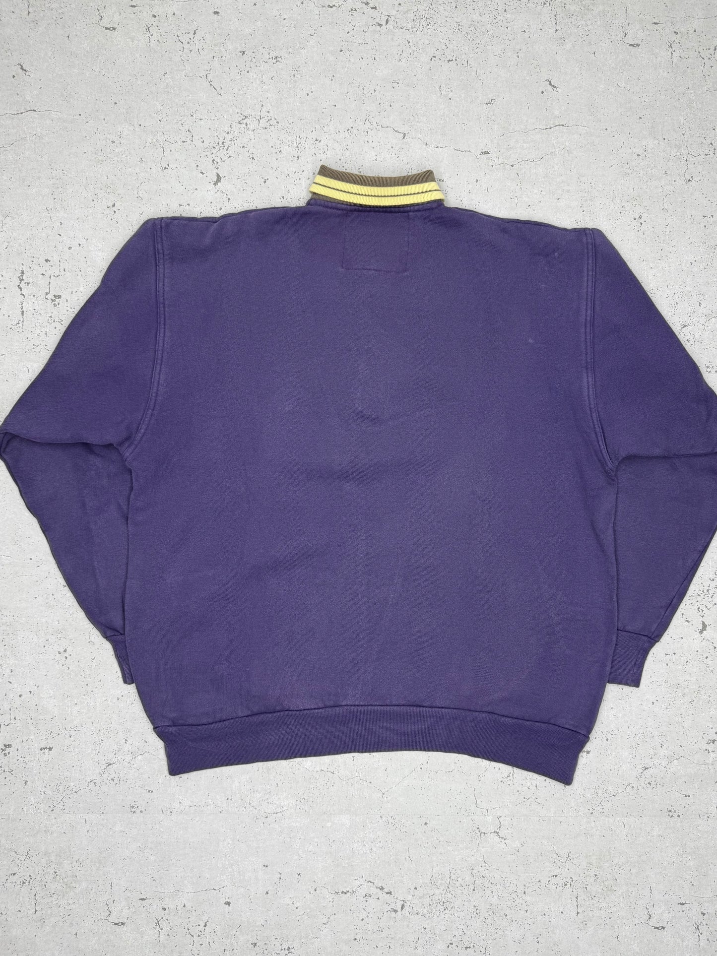 Kappa Vintage Sweatshirt mit Kragen lila L