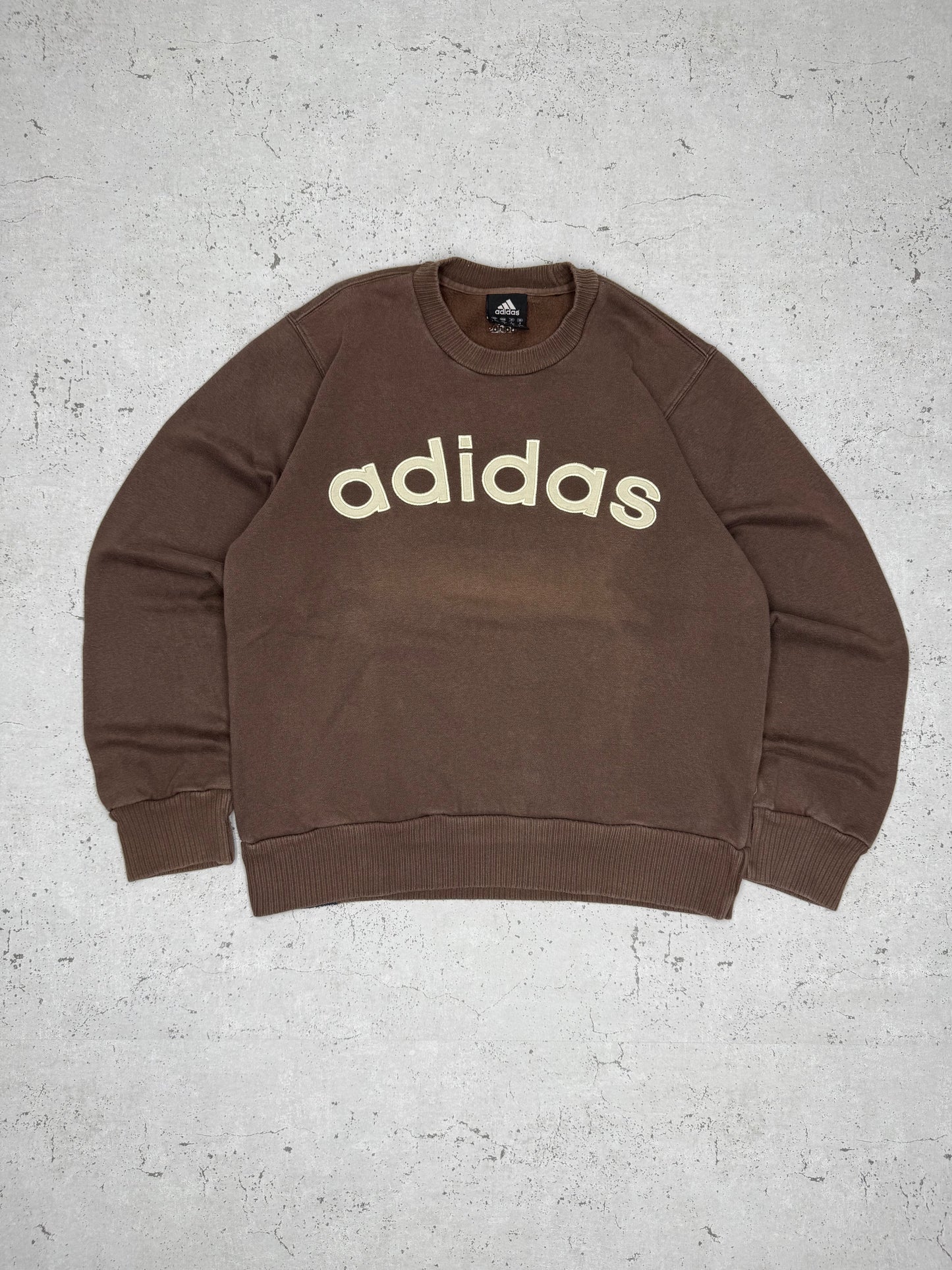 Adidas Y2K Vintage Spellout Sweatshirt embroidered S - MonkeysVintage
