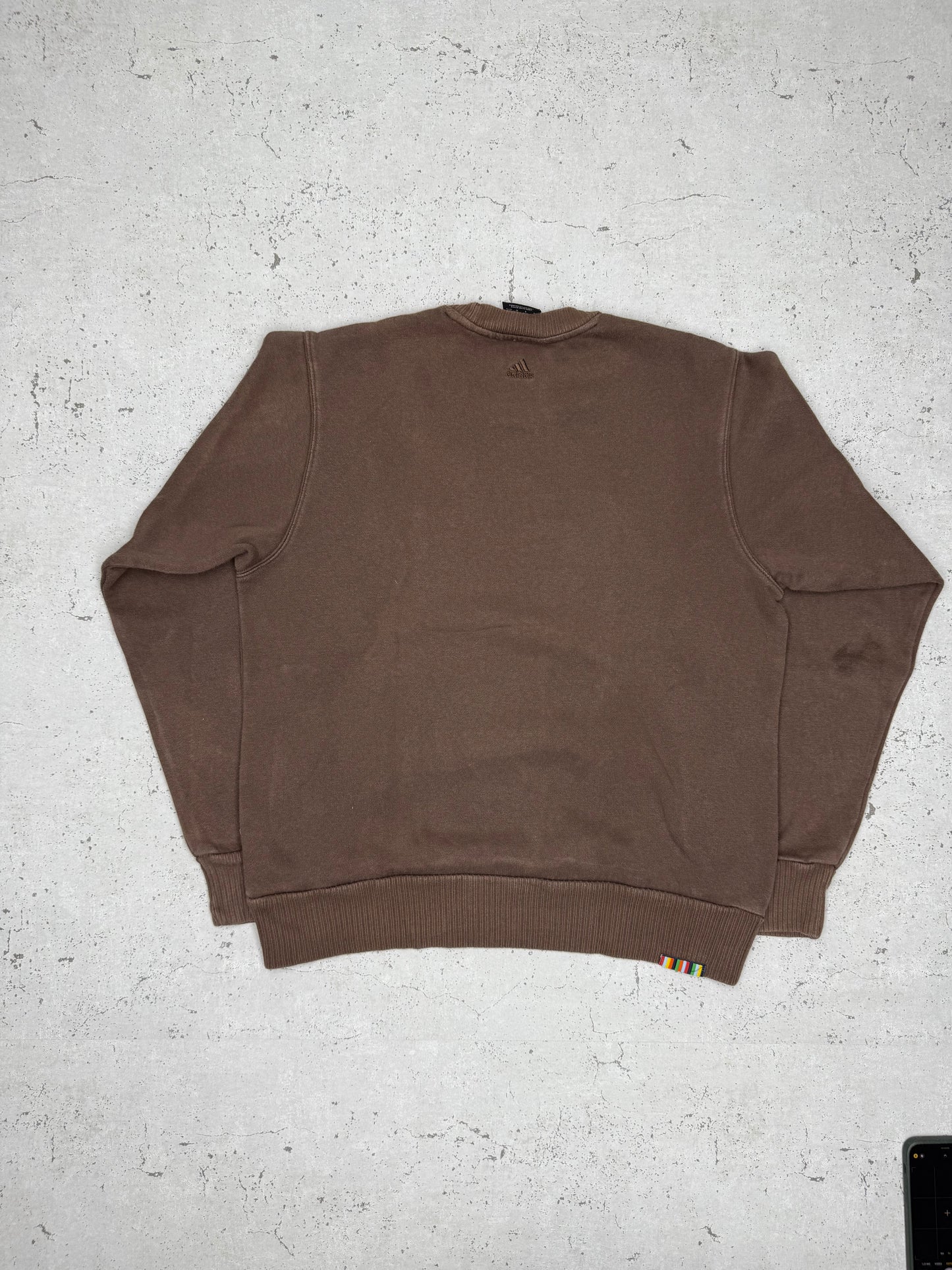 Adidas Y2K Vintage Spellout Sweatshirt embroidered S - MonkeysVintage