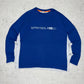Nike Vintage sportswear Sweatshirt embroidered blau weiß L