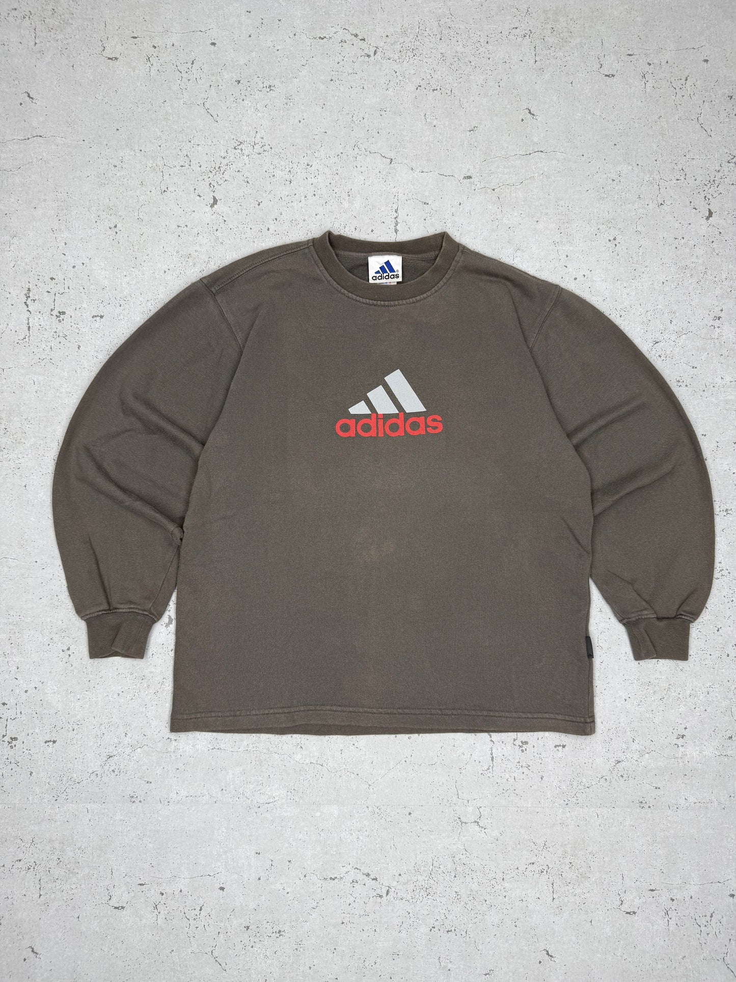 Adidas Vintage Y2K Sweatshirt grau XS
