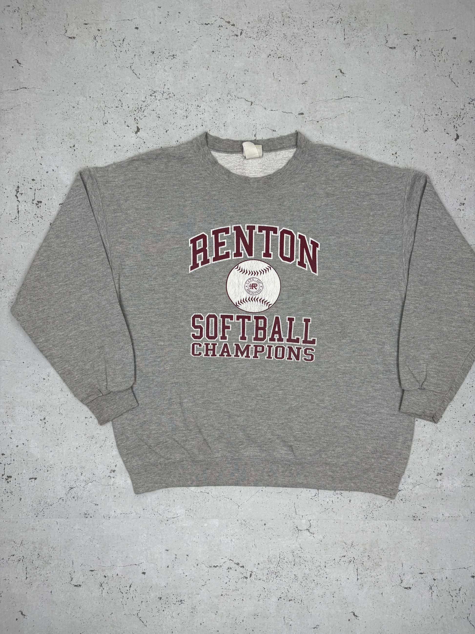 Lee USA Pro Sports Vintage Sweatshirt Grau L - MonkeysVintage