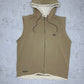 Adidas Y2K Vintage Weste Hoodie beige L