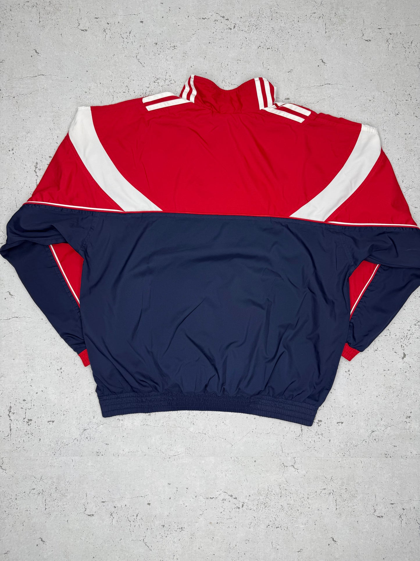 Adidas vintage Trackjacket Windbreaker Jacke blau rot L