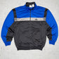Adidas vintage big Logo Trackjacket Zipper Jacke blau schwarz L