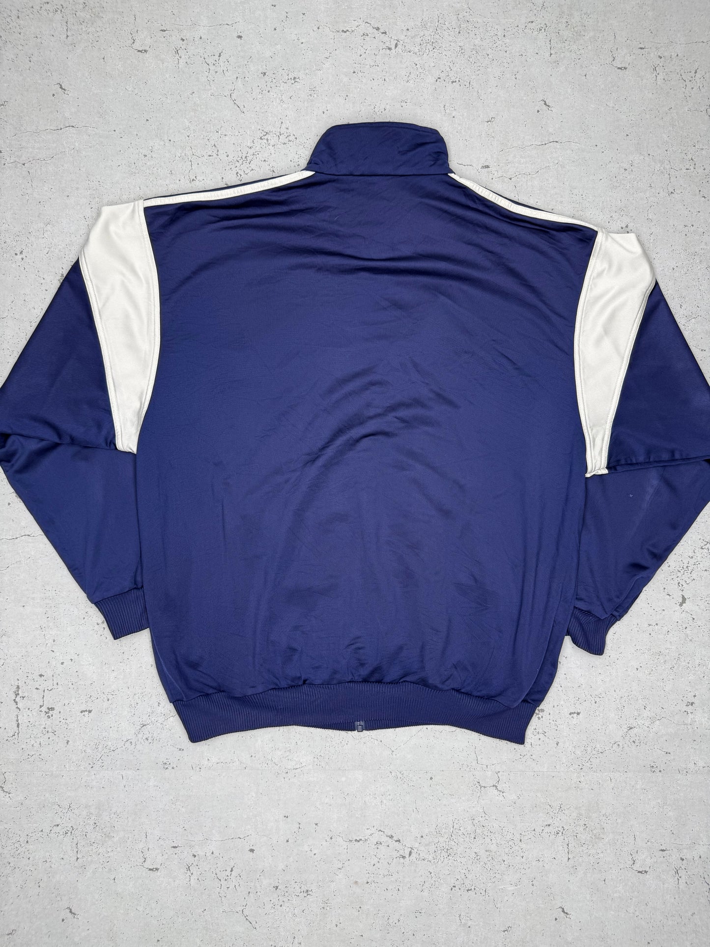 Adidas vintage Zipper Trackjacket Jacke blau weiß XL