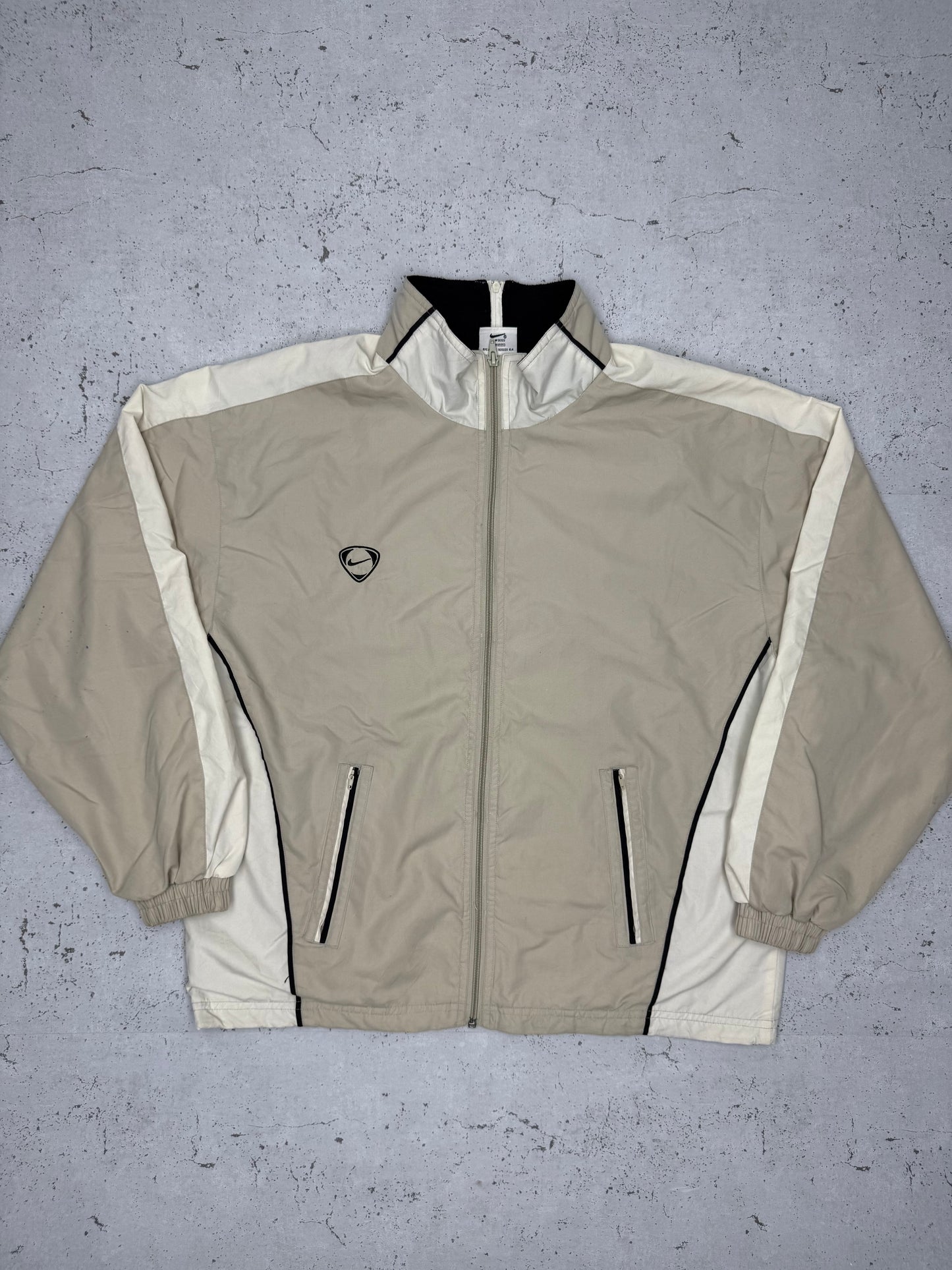 Nike vintage Football Trackjacket Jacke beige M