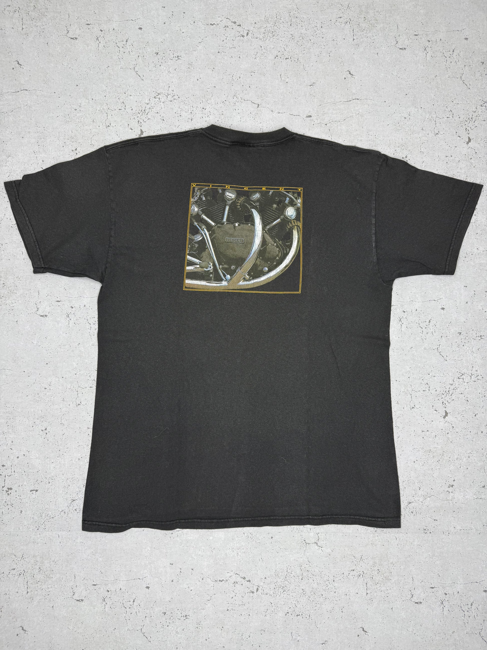 Lee Motors Vintage T-Shirt schwarz L - MonkeysVintage