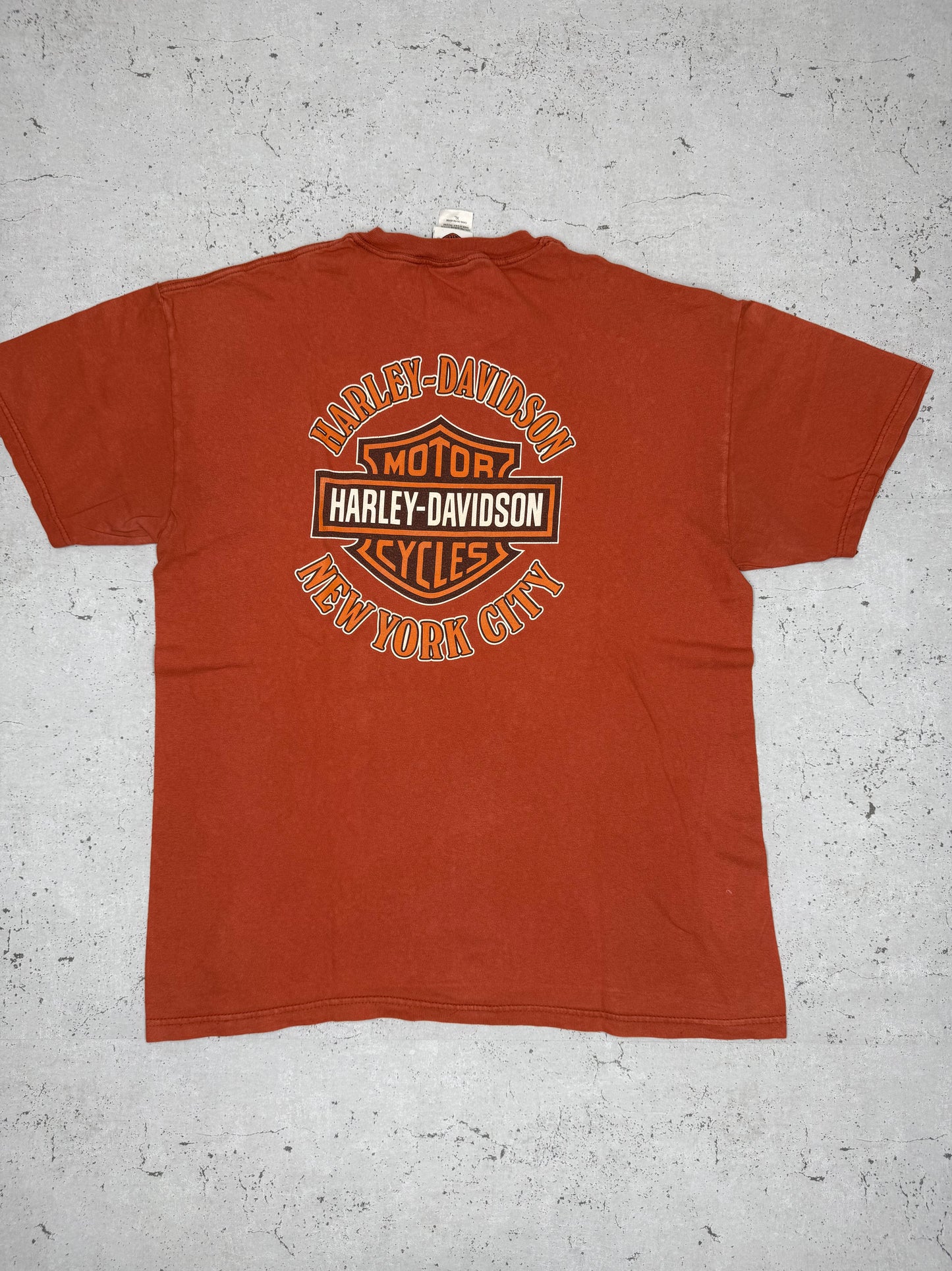Harley Davidson Y2K Vintage T-Shirt orange XL
