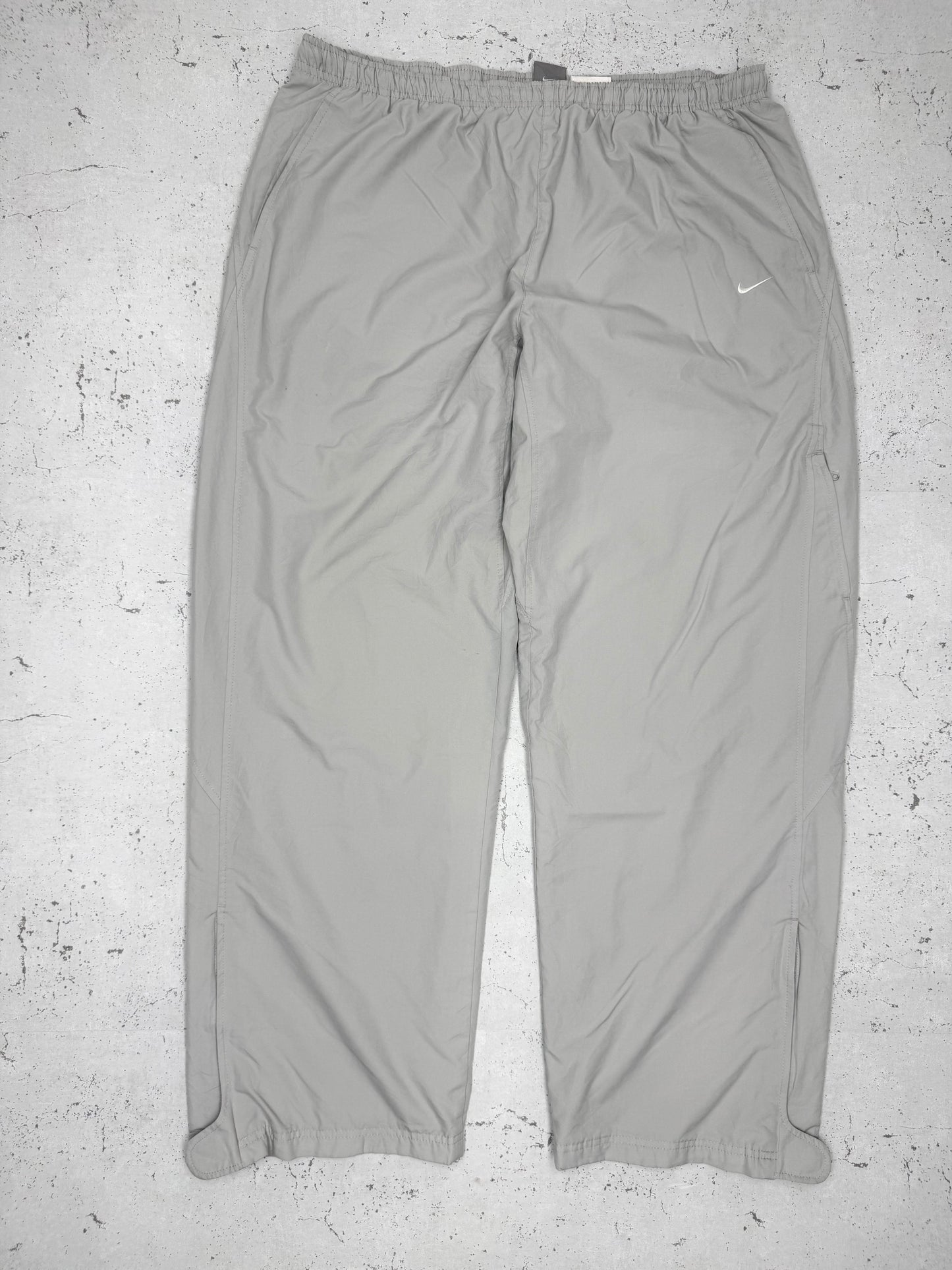 Nike vintage Trackpants Jogginghose Baggy Fit stacked grau XXL