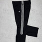 Adidas vintage Trackpants Jogginghose Baggy Fit stacked schwarz L