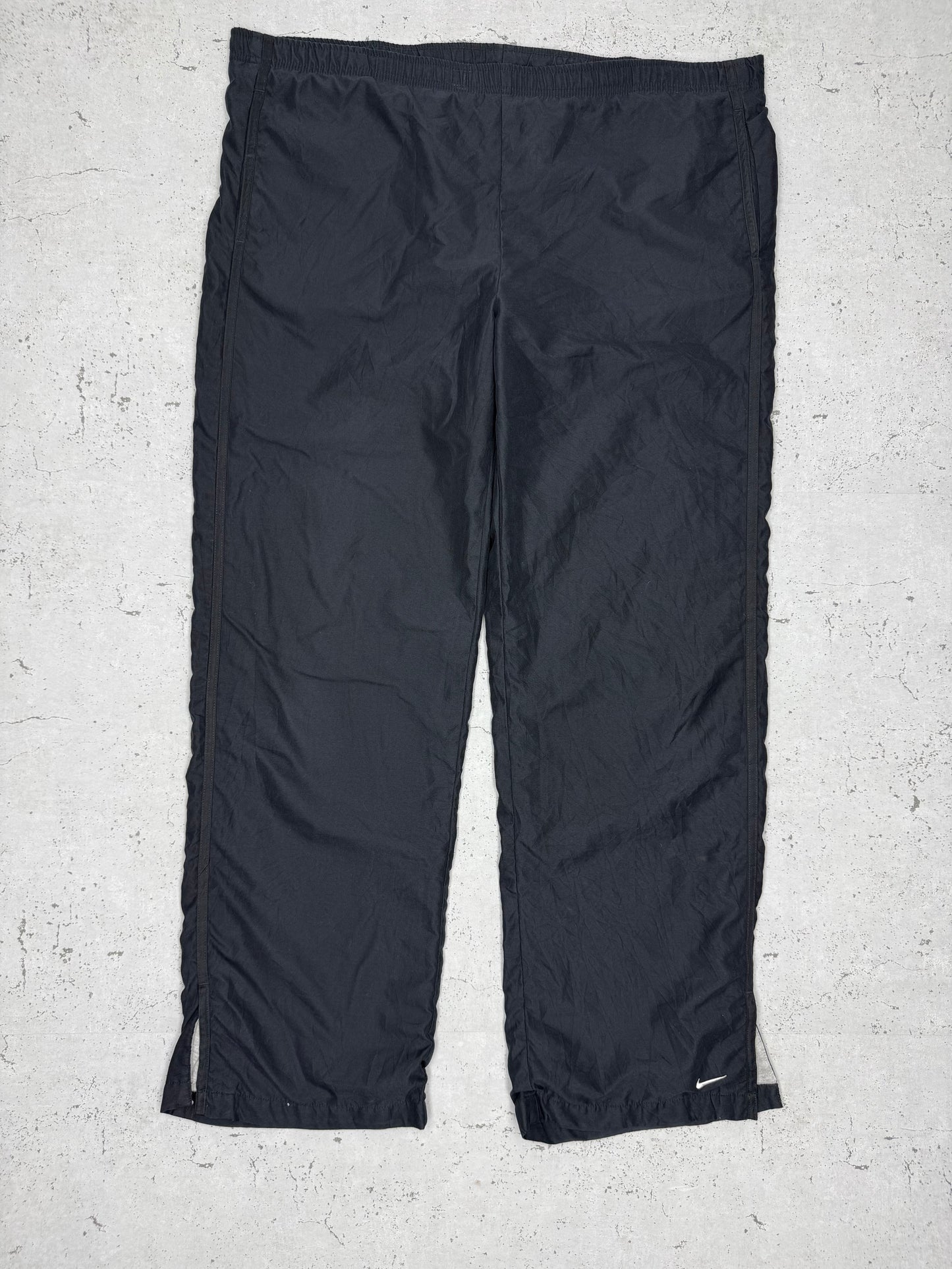 Nike vintage Jogginghose Trackpants Baggy Fit stacked schwarz L