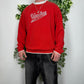 Umbro Vintage College Sweatshirt Y2K rot weiß L