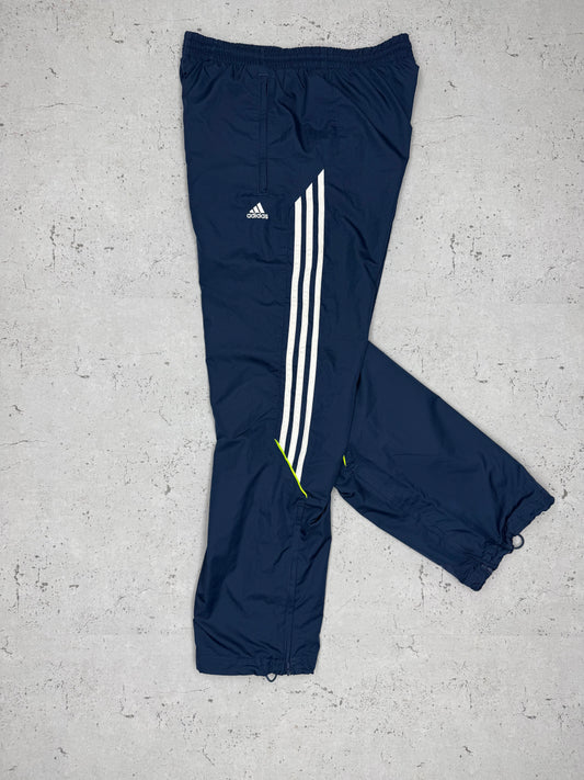 Adidas vintage Trackpants Jogginghose Baggy Fit stacked blau S