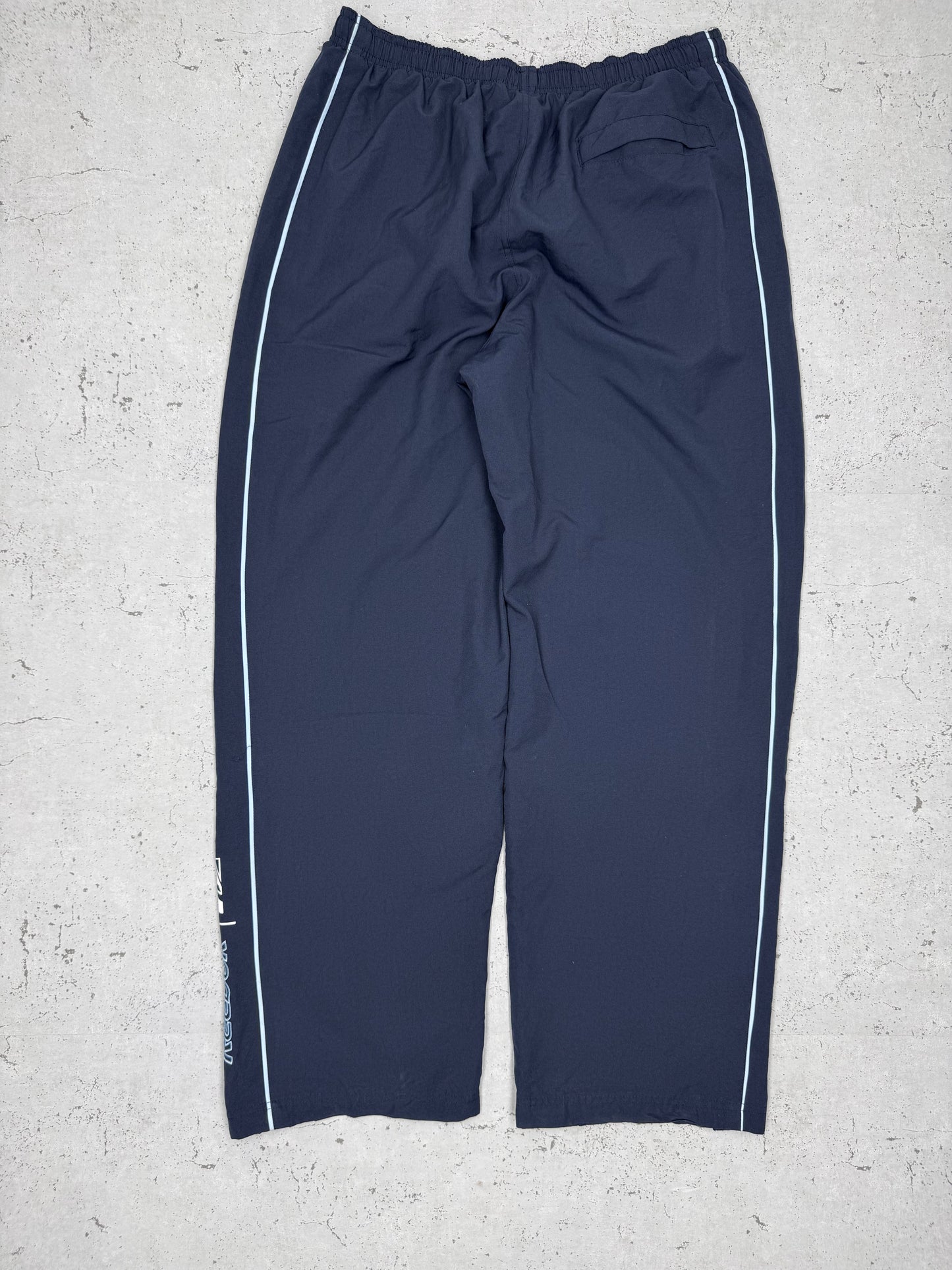 Reebok vintage Trackpants Jogginghose Baggy Fit stacked blau XL