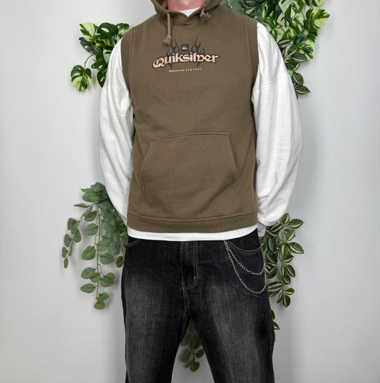 Quicksilver Vintage Weste Pullover khaki S