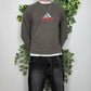 Adidas Vintage Y2K Sweatshirt grau XS