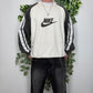 Nike Vintage embroidered Sweatshirt weiß schwarz XL