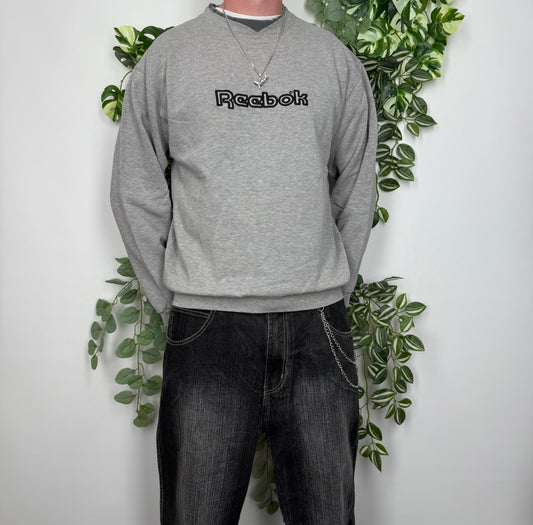 Reebok embroidered Vintage Sweatshirt grau L