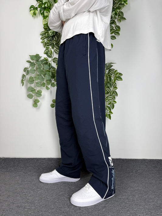 Reebok vintage Trackpants Jogginghose Baggy Fit stacked blau XL